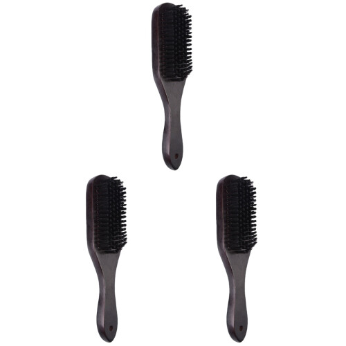 3Pièces Brosse Styling Poils Nylon Café Portable Idéal 1
