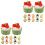 24Pièces Petits Gâteaux Artificiels Décors Assortis Résine Durable 2