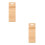 2Pièces -Linge Manuel Bois Bambou Beige Usage Maison 6