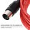 Rood Coiled 5-Pin Keyboard Kabel Voor Studio Opname 5