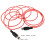 Rood Coiled 5-Pin Keyboard Kabel Voor Studio Opname 2
