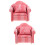 2Ensembles Sofa Décoratif Pour Hamster Rongeur 6