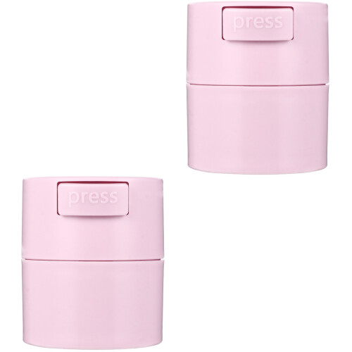 2Pièces Récipient Colle Extension Cils Rose Durable Et Portable 2