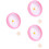 3Pièces Roue D’exercice Rose Pour Hamster Rongeurs 6