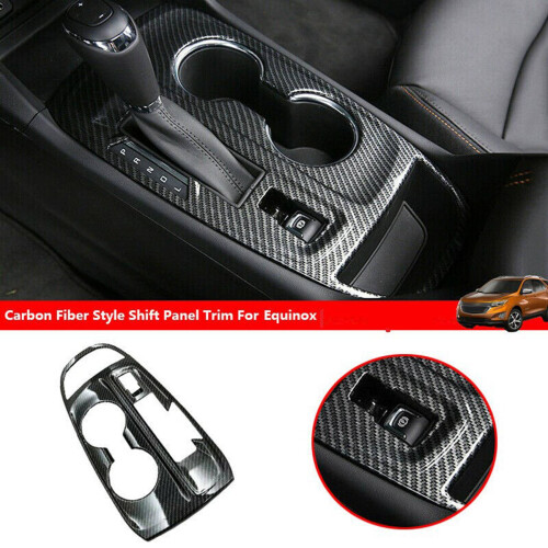 For  Equinox 2018-2021 ABS Carbon Fiber Console Gear Shift Panel Trim 2