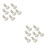 200Pièces Clips Plat En Acier Pour Chaussures Argent DIY Création 5