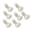200Pièces Clips Plat En Acier Pour Chaussures Argent DIY Création 7