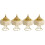 4Pièces Porte-Encens Bois Décor Yoga 3