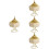 4Pièces Porte-Encens Bois Décor Yoga 5