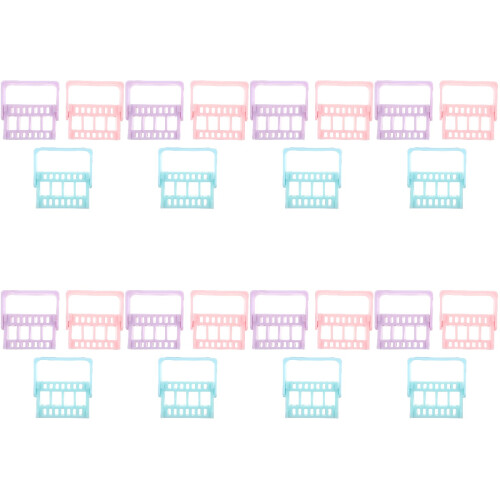 24Pièces Rangement Forets Ongles Multitransparent Durable 1