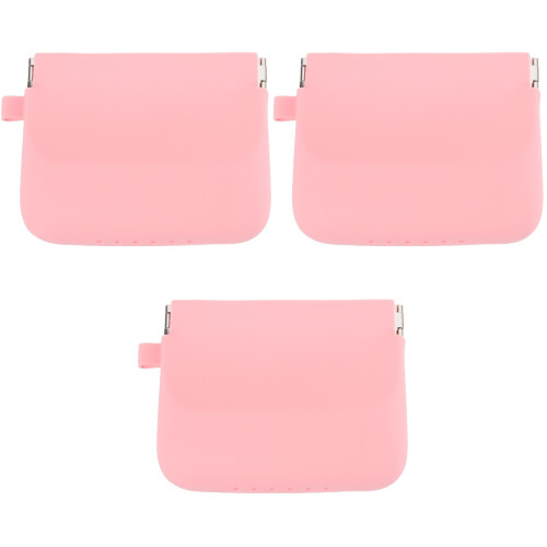 3Pièces Boîte Rangement Silicone Rose Flexible Pour Aligneurs 1