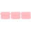 3Pièces Boîte Rangement Silicone Rose Flexible Pour Aligneurs 3
