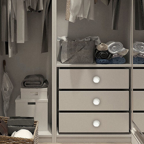 60Pièces Poignées De Zinc Argenté Brossé Pour Tiroirs 2