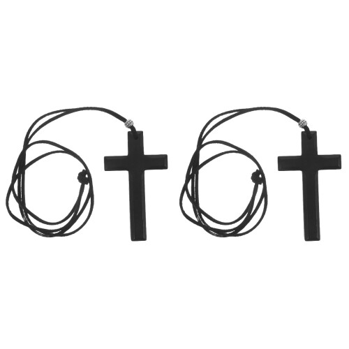 2Pièces Croix Suspendue En , Accessoire Déco Intérieur Auto 1