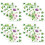 4Ensembles Décorations St Patrick PVC Assorti Facile À Poser 4