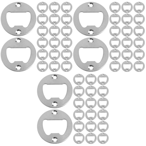 60Pièces Inserts Rond Argentés Pour Décapsuleur DIY Usage 1