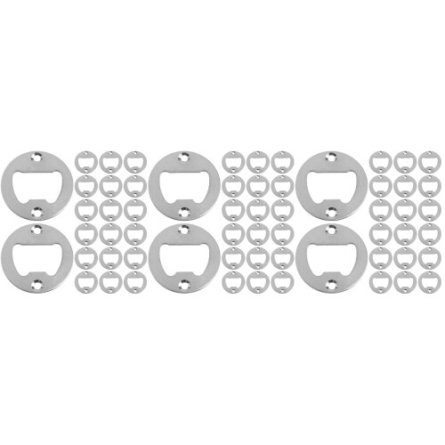 60Pièces Inserts Rond Argentés Pour Décapsuleur DIY Usage 2