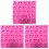 3Pièces Moules Silicone Lettres Bouton Rose Parcook Utilisable Four 2