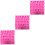 3Pièces Moules Silicone Lettres Bouton Rose Parcook Utilisable Four 4