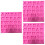 3Pièces Moules Silicone Lettres Bouton Rose Parcook Utilisable Four 5