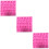 3Pièces Moules Silicone Lettres Bouton Rose Parcook Utilisable Four 8