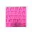 3Pièces Moules Silicone Lettres Bouton Rose Parcook Utilisable Four 10