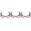 3Pièces Lunettes Noires Party Accessoires Rigides 3