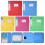 10Pièces Range-Documents Colorés Pour Maison Et Robustes 10