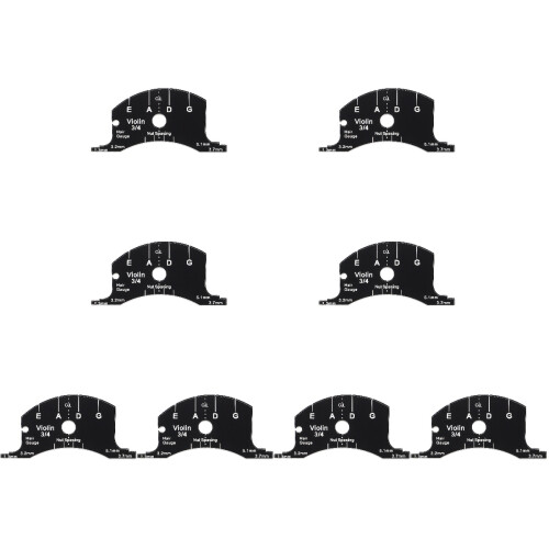 8Pièces Pont Violon Outil Multifonction Noir Durable Usage Pro 2