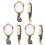 6Pièces Ensemble Mano Portable Peignes 2