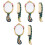 6Pièces Ensemble Mano Portable Peignes 3