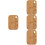 4Pièces À Découper Bambou Beige Résistante Maison 5