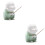2Pièces Porte-Encens Décoratif Vert Motif Bouddhiste 6