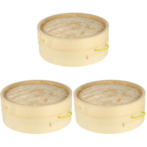 6Pièces Cuiseur Bambou Couvercle Pour Cuisine 1