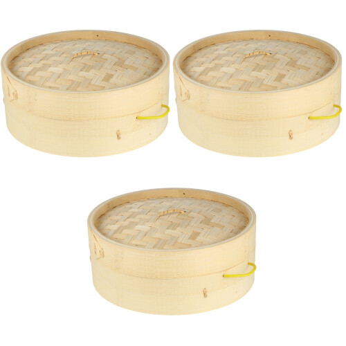 6Pièces Cuiseur Bambou Couvercle Pour Cuisine 2