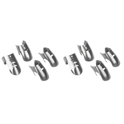8Pièces Protecteurs Doigts Anti-Coupure Acier Argenté 1