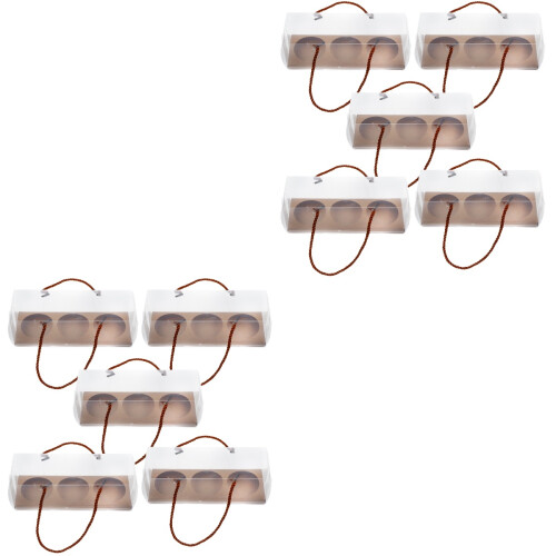 20Pièces Boîtes Transparente Khaki, Coffrets Pour Biscuits 2