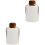 2Pièces Bouteilles Verre Borosilicate Khaki Multi-Usage Snack Lait 3