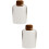 2Pièces Bouteilles Verre Borosilicate Khaki Multi-Usage Snack Lait 7