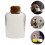 2Pièces Bouteilles Verre Borosilicate Khaki Multi-Usage Snack Lait 10