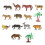 36Pièces Modèles Animaux De Ferme Multicolores Jeu Éducatif 2