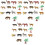 36Pièces Modèles Animaux De Ferme Multicolores Jeu Éducatif 3