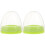 2Pièces Bouchons Dôme Anneaux Vert PP Durable 2