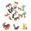 36Pièces Modèles Animaux De Ferme Multicolores Jeu Éducatif 10