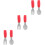 3Ensembles Couverts Entraînement Bébé Silicone Rouge Acier 5