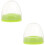 2Pièces Bouchons Dôme Anneaux Vert PP Durable 5
