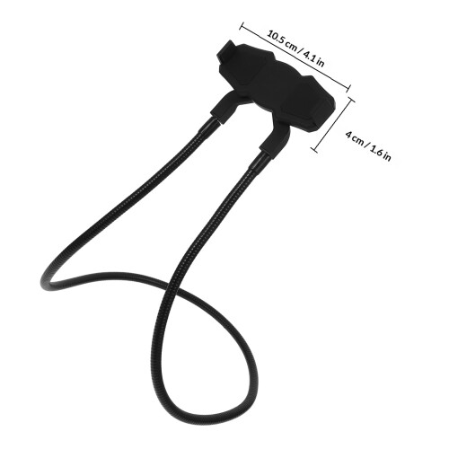 Zwarte Flexibele Gooseneck Telefoonhouder Halssteun 1