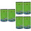 6St Groene Tinplate Theebussen Met Voor Thee En Snacks 5