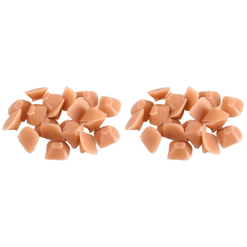 40Pièces Pièces Flûte Tampons Silicone Durable Couleur 1