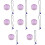 8Pièces Pendentifs Bouteille Fantaisie Décor 8